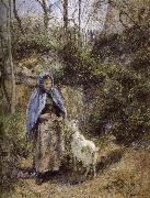 Camille Pissarro Woman sheep oil